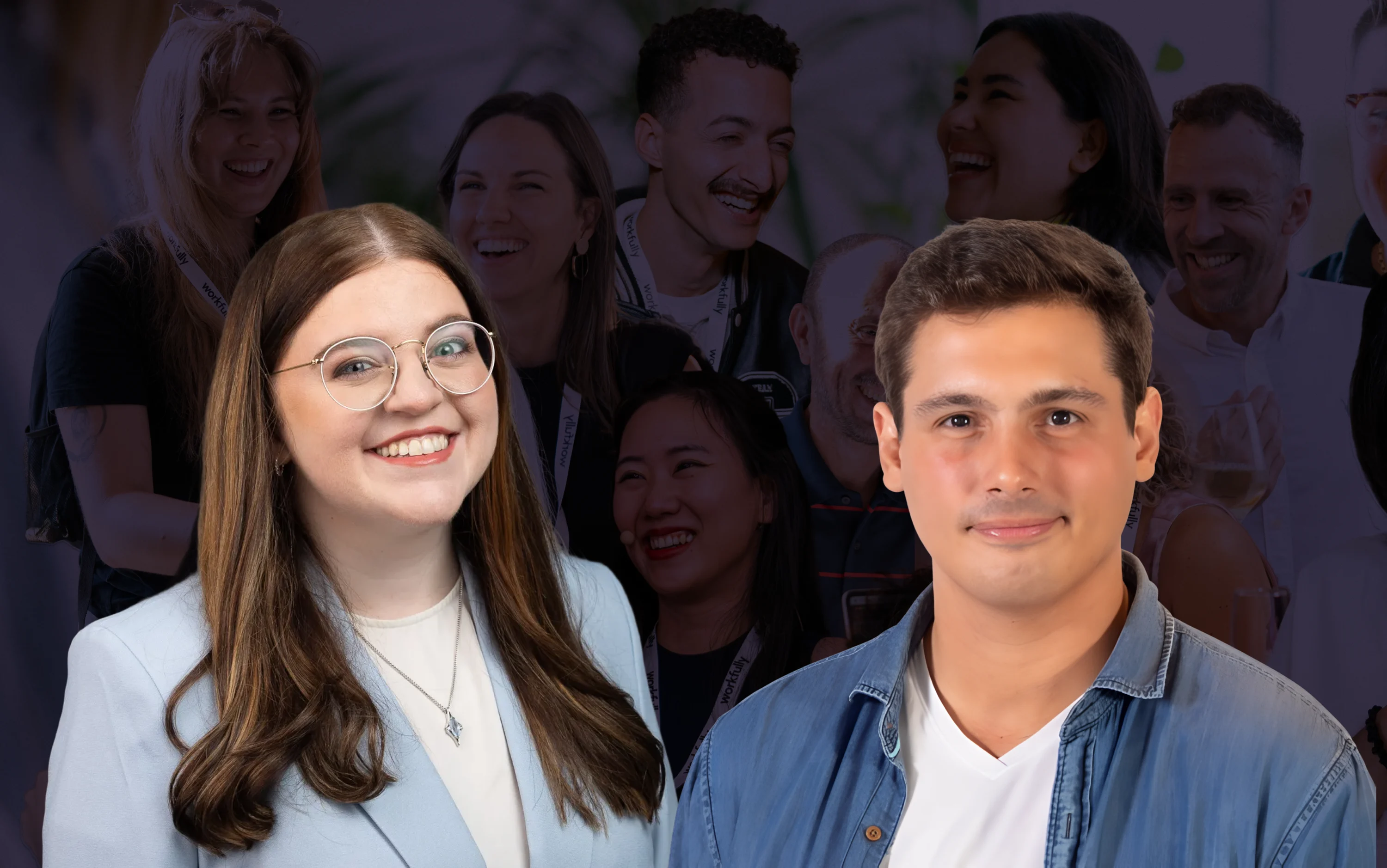 Professionals collaborating together in a modern office